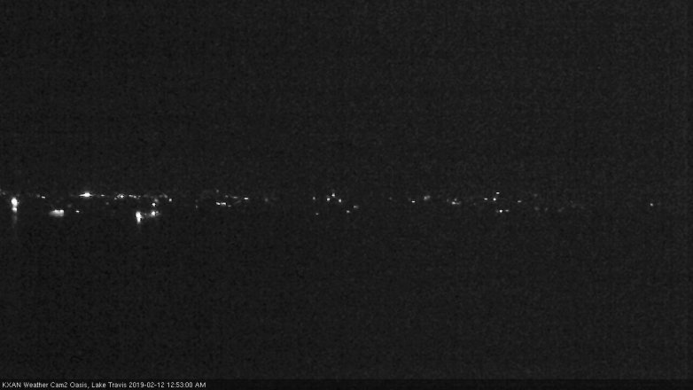 Lake Travis webcam, February 11, 2019 11:55 PM CT