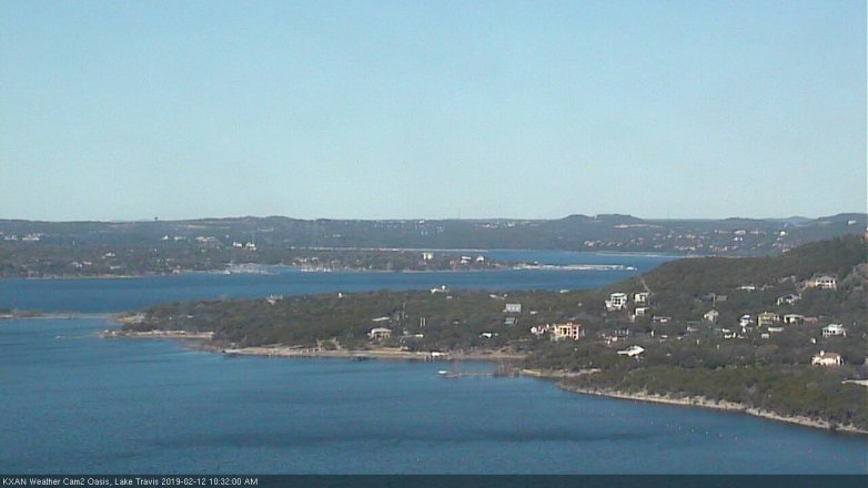 Lake Travis webcam, February 12, 2019 9:35 AM CT