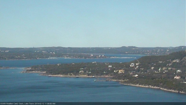 Lake Travis webcam, February 12, 2019 10:10 AM CT