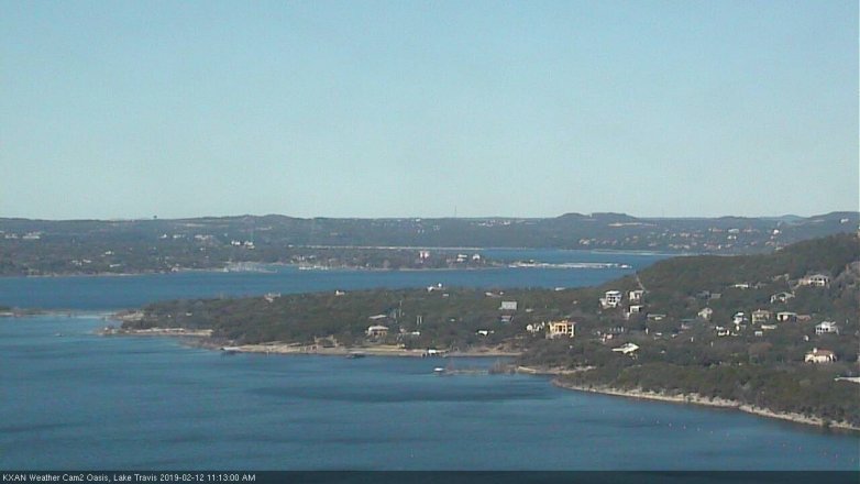 Lake Travis webcam, February 12, 2019 10:15 AM CT