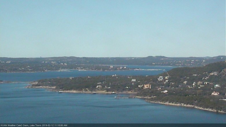 Lake Travis webcam, February 12, 2019 10:20 AM CT