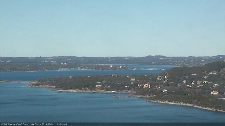 Lake Travis webcam, February 12, 2019 10:25 AM CT