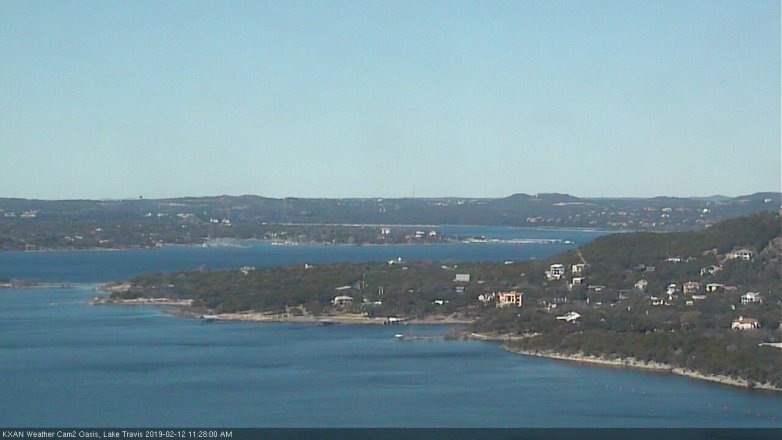 Lake Travis webcam, February 12, 2019 10:30 AM CT