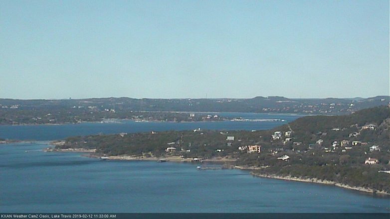 Lake Travis webcam, February 12, 2019 10:35 AM CT