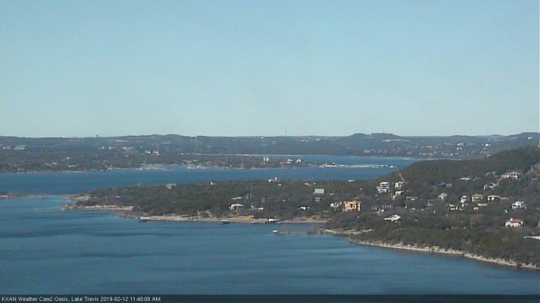 Lake Travis webcam, February 12, 2019 10:50 AM CT
