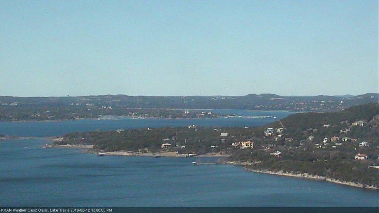 Lake Travis webcam, February 12, 2019 11:10 AM CT