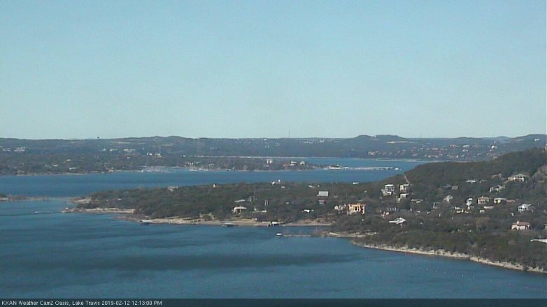 Lake Travis webcam, February 12, 2019 11:15 AM CT