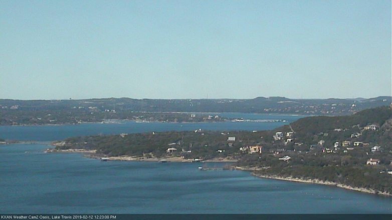Lake Travis webcam, February 12, 2019 11:25 AM CT