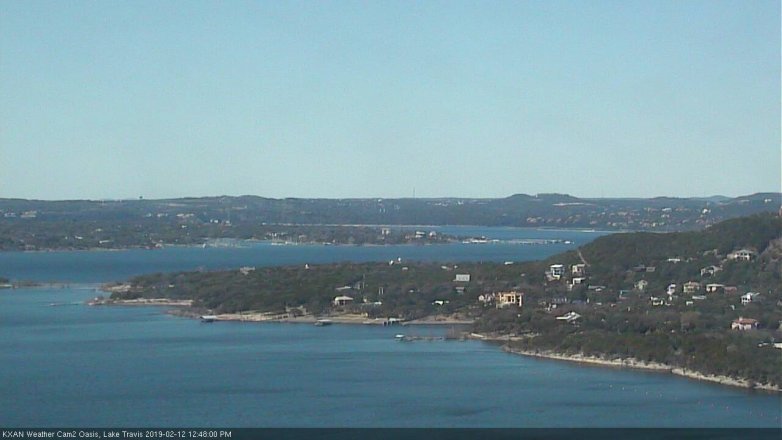 Lake Travis webcam, February 12, 2019 11:50 AM CT