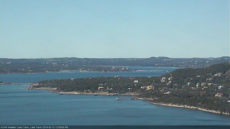 Lake Travis webcam, February 12, 2019 12:00 PM CT