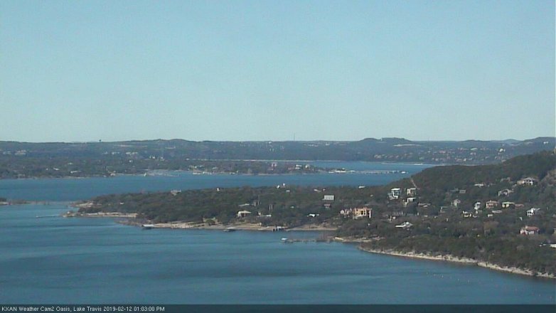 Lake Travis webcam, February 12, 2019 12:05 PM CT