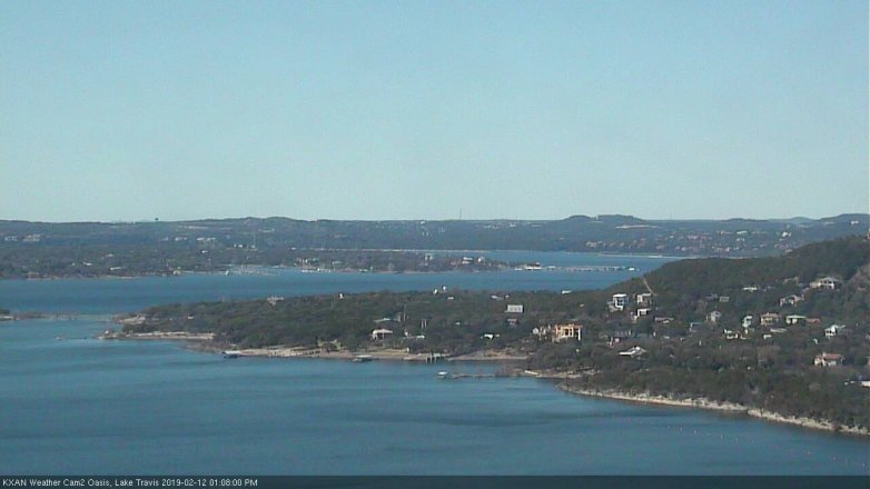Lake Travis webcam, February 12, 2019 12:10 PM CT