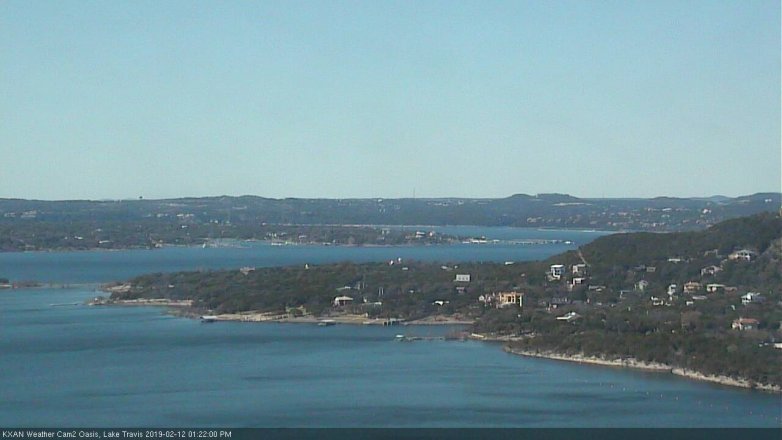 Lake Travis webcam, February 12, 2019 12:25 PM CT