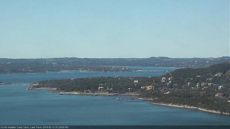 Lake Travis webcam, February 12, 2019 12:30 PM CT