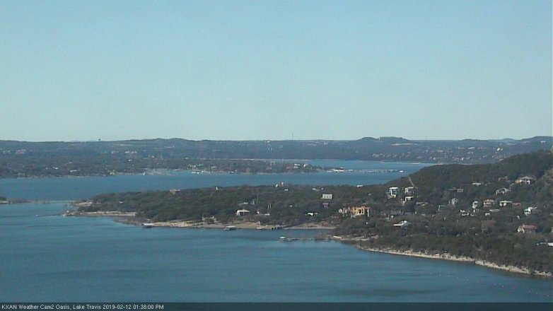 Lake Travis webcam, February 12, 2019 12:40 PM CT