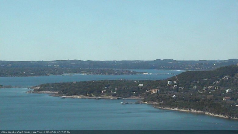 Lake Travis webcam, February 12, 2019 1:25 PM CT