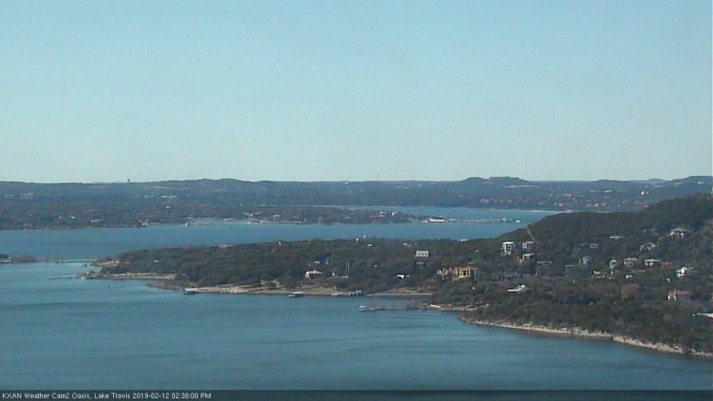 Lake Travis webcam, February 12, 2019 1:40 PM CT