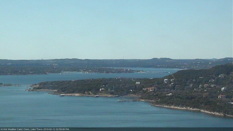 Lake Travis webcam, February 12, 2019 2:00 PM CT