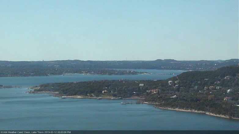 Lake Travis webcam, February 12, 2019 2:05 PM CT