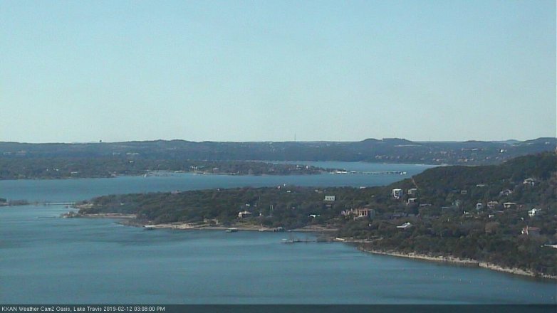 Lake Travis webcam, February 12, 2019 2:10 PM CT