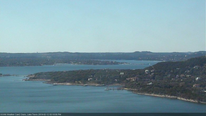 Lake Travis webcam, February 12, 2019 2:20 PM CT