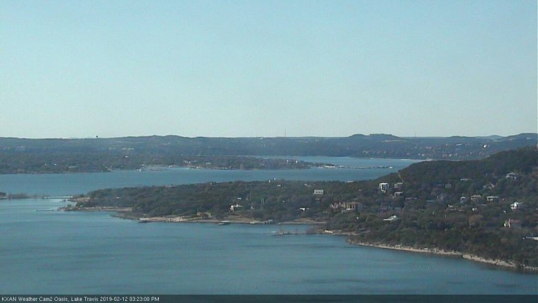 Lake Travis webcam, February 12, 2019 2:25 PM CT