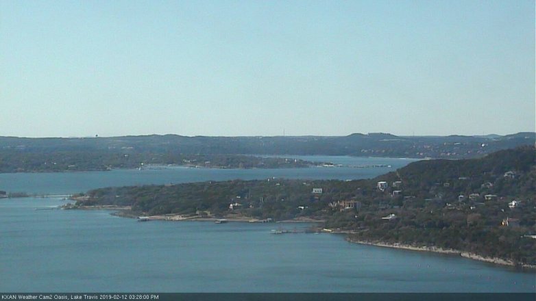 Lake Travis webcam, February 12, 2019 2:30 PM CT