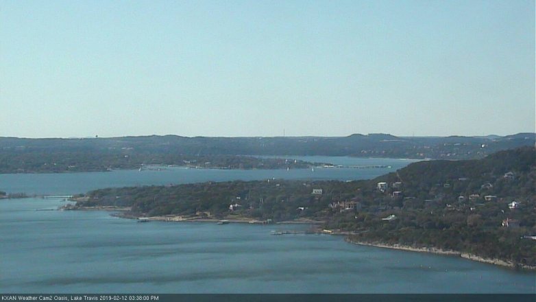 Lake Travis webcam, February 12, 2019 2:40 PM CT