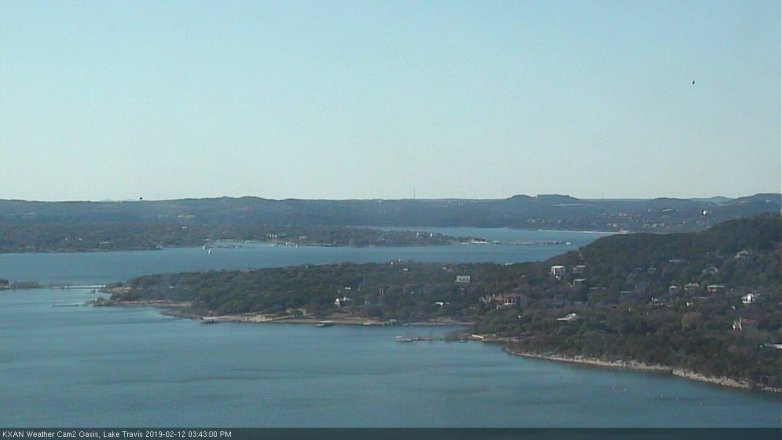 Lake Travis webcam, February 12, 2019 2:45 PM CT