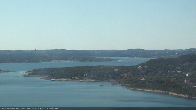 Lake Travis webcam, February 12, 2019 2:55 PM CT