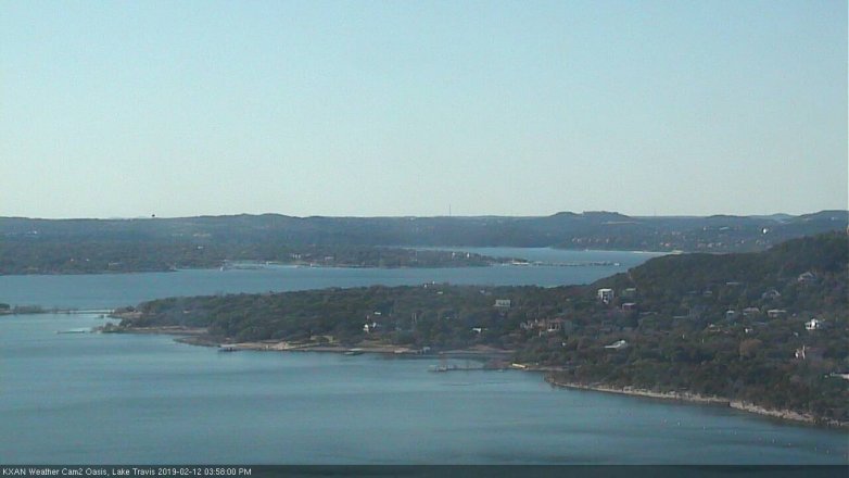 Lake Travis webcam, February 12, 2019 3:00 PM CT
