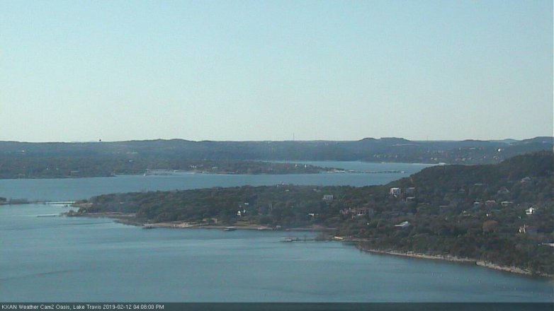 Lake Travis webcam, February 12, 2019 3:10 PM CT