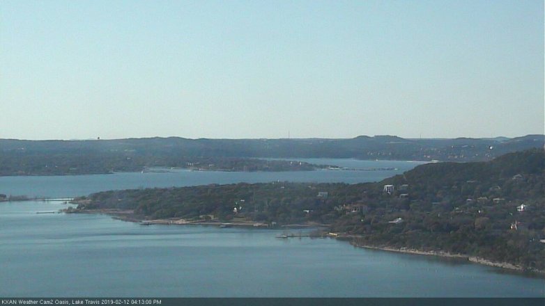 Lake Travis webcam, February 12, 2019 3:15 PM CT