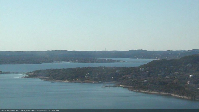Lake Travis webcam, February 12, 2019 3:25 PM CT