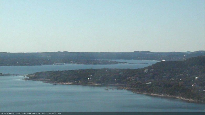 Lake Travis webcam, February 12, 2019 3:30 PM CT