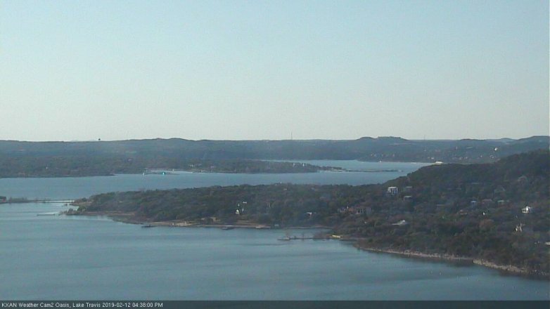 Lake Travis webcam, February 12, 2019 3:40 PM CT