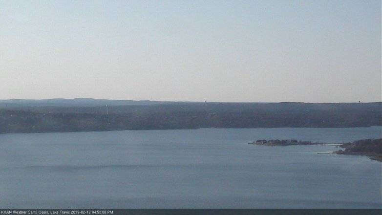 Lake Travis webcam, February 12, 2019 3:55 PM CT