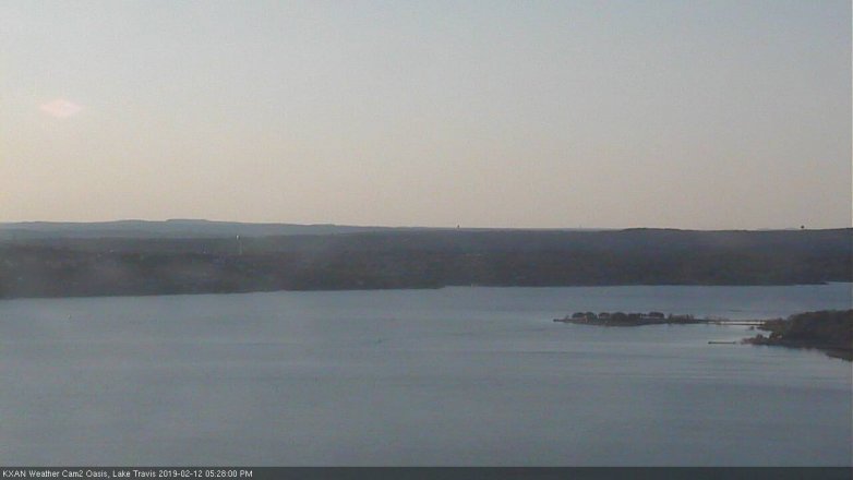 Lake Travis webcam, February 12, 2019 4:30 PM CT
