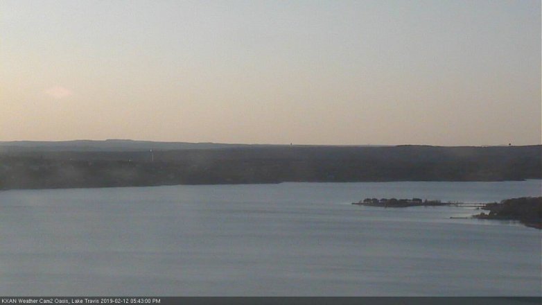 Lake Travis webcam, February 12, 2019 4:45 PM CT