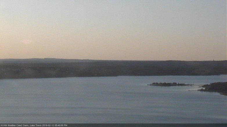 Lake Travis webcam, February 12, 2019 4:50 PM CT