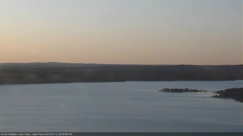 Lake Travis webcam, February 12, 2019 5:00 PM CT
