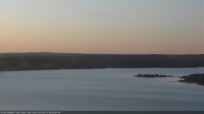 Lake Travis webcam, February 12, 2019 5:05 PM CT
