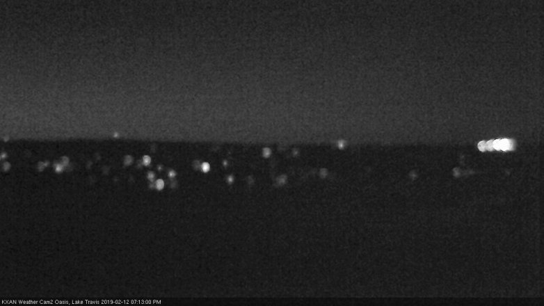 Lake Travis webcam, February 12, 2019 6:15 PM CT