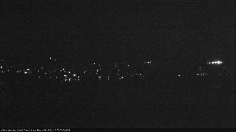 Lake Travis webcam, February 12, 2019 6:55 PM CT