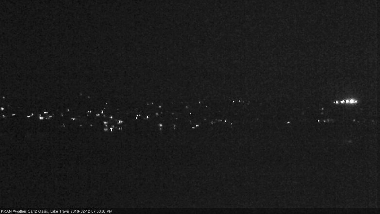 Lake Travis webcam, February 12, 2019 7:00 PM CT
