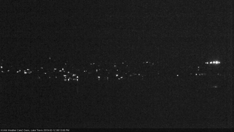 Lake Travis webcam, February 12, 2019 7:15 PM CT