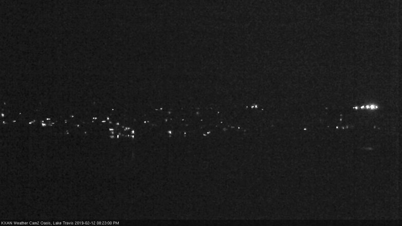Lake Travis webcam, February 12, 2019 7:25 PM CT