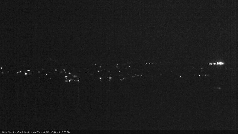Lake Travis webcam, February 12, 2019 7:30 PM CT