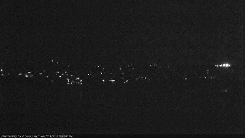 Lake Travis webcam, February 12, 2019 7:40 PM CT
