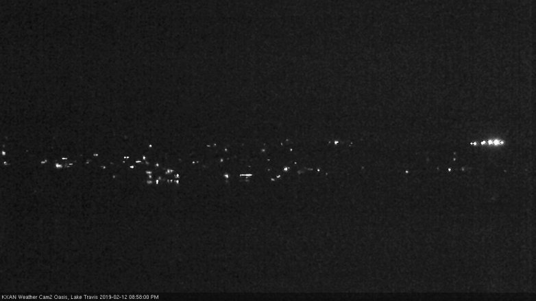 Lake Travis webcam, February 12, 2019 8:00 PM CT